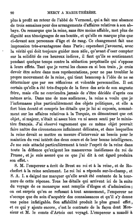 1er juillet 1777: Mercy à Marie-Thérèse 214