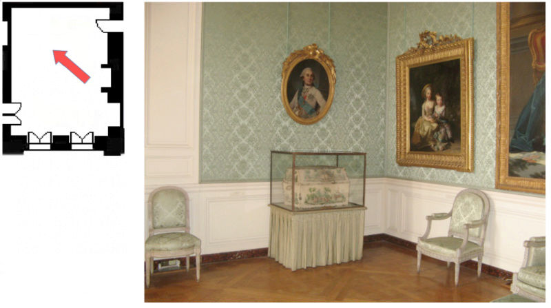 Rez de chaussée - Aile centrale - Appartement de Marie Antoinette - 89 Chambre verte 24552511