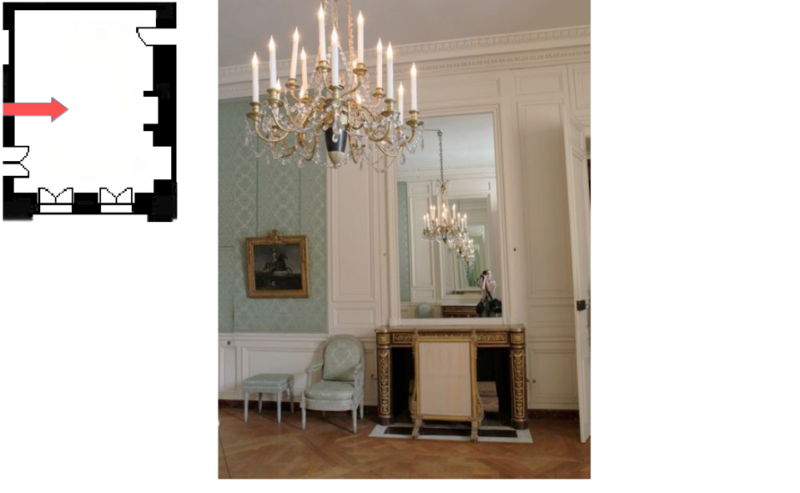 Rez de chaussée - Aile centrale - Appartement de Marie Antoinette - 89 Chambre verte 24552610