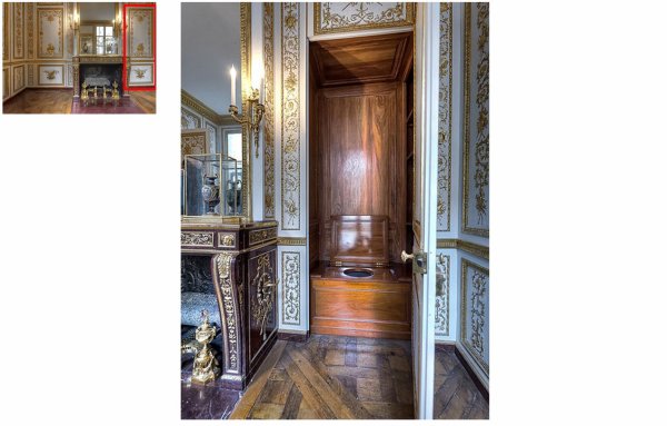 Premier étage - Aile centrale - Appartement intérieur du roi - 22 Cabinet de la garde robe Louis XVI 27565320