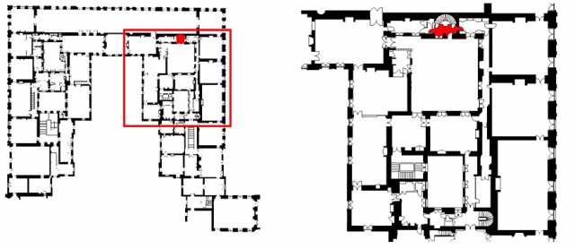 Premier étage - Aile centrale - Appartement intérieur du roi - 22 e -Palier de l'escalier semi-circulaire 27570425