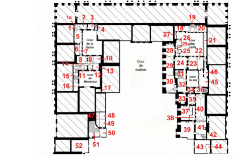 Second étage - Aile centrale - Plan 30061310