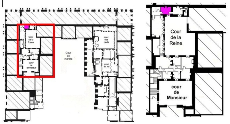 Second étage - Aile centrale - Appartement de la Reine - 3 Pièce attribuée à Axel de Fersen  30061316