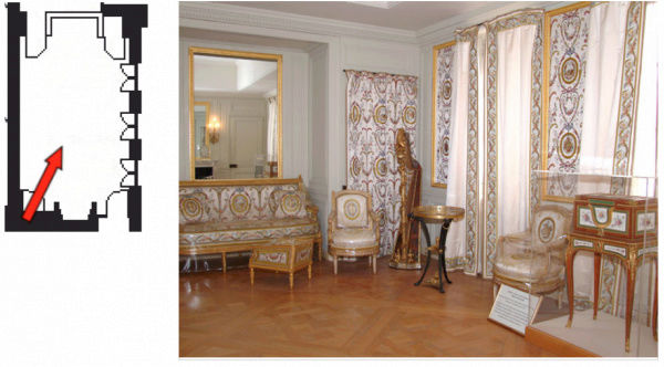 Second étage - Aile centrale - Appartement de la Reine - Salle du billard ou salon de compagnie 30065710
