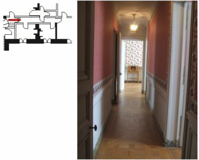 Second étage - Aile centrale - Appartement de la Reine - 14 Couloir des femmes de chambre  30186615