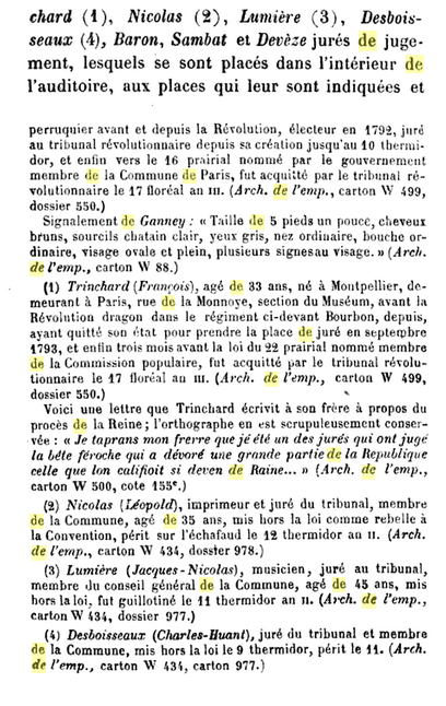 14 octobre 1793 (23 vendémiaire an II): 9H: Procès verbal de l'audience du Tribunal Révolutionnaire (15) 329