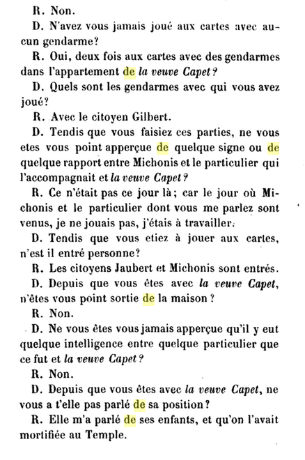 03 septembre 1793: Rapport de Marie Harel 419