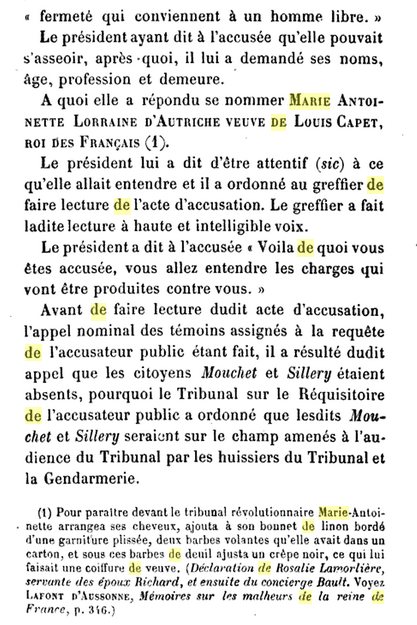 14 octobre 1793 (23 vendémiaire an II): 9H: Procès verbal de l'audience du Tribunal Révolutionnaire (15) 520