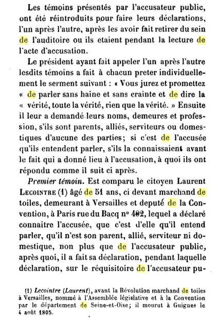 14 octobre 1793 (23 vendémiaire an II): 9H: Procès verbal de l'audience du Tribunal Révolutionnaire (15) 617