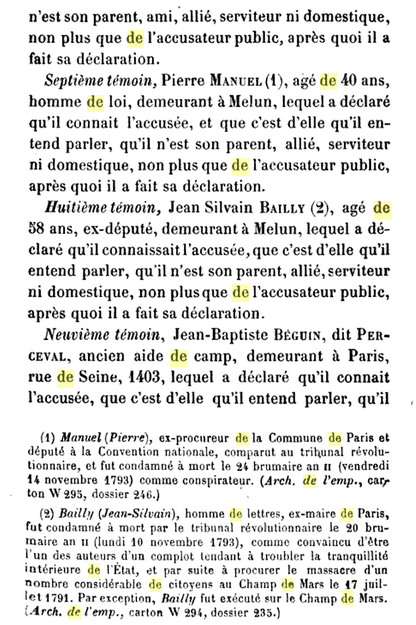 14 octobre 1793 (23 vendémiaire an II): 9H: Procès verbal de l'audience du Tribunal Révolutionnaire (15) 911