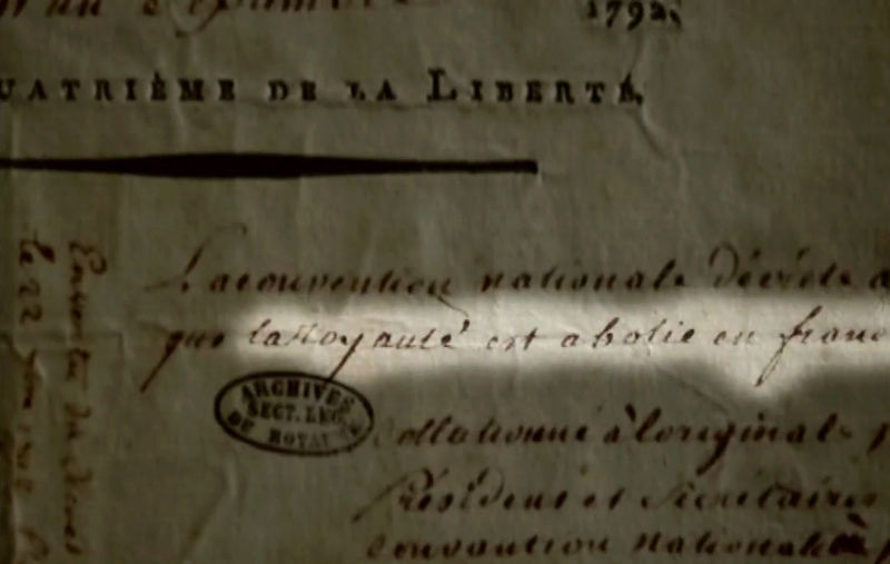 21 septembre 1792: Décret de la Convention abolissant la Royauté Abolit10