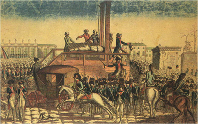 13 octobre 1792: La guillotine déménage place de la Révolution Carrou12