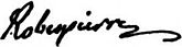 28 juillet 1794: Maximilien Robespierre Signat10