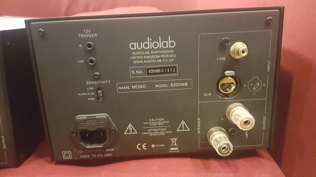 Audiolab - 8200MB Monobloc Power Amplifier - Display Unit 20170812