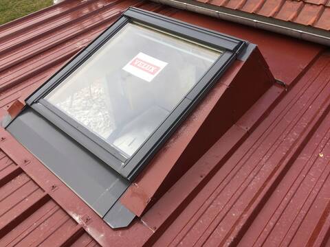 Velux sur bac acier