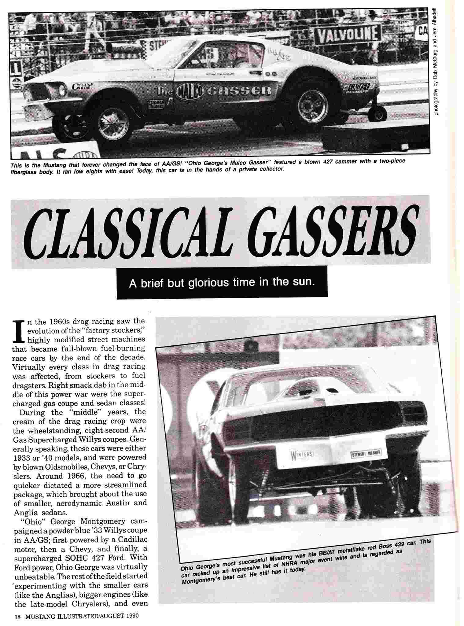 "Ohio George" Montgomery- 1967 lightweight fiberglass Mustang-The Malco Gasser Malco_10