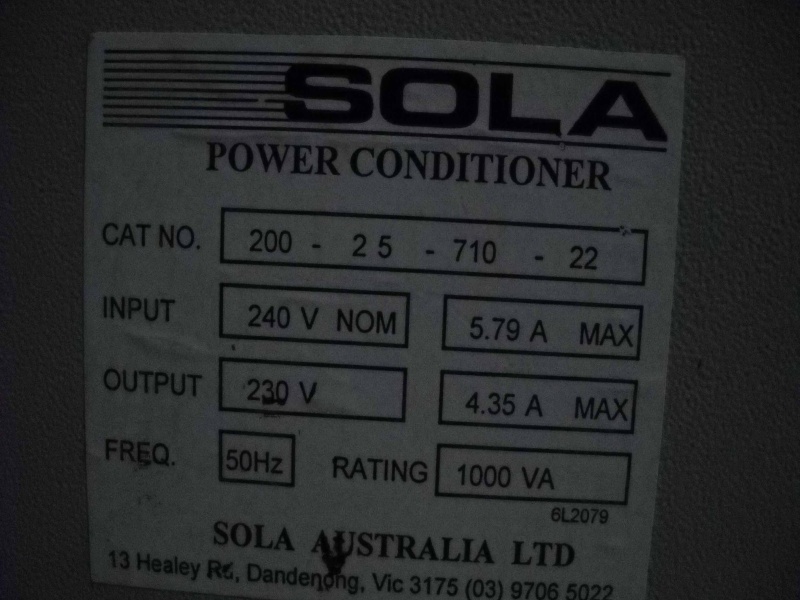 SOLA Power Conditioner S410