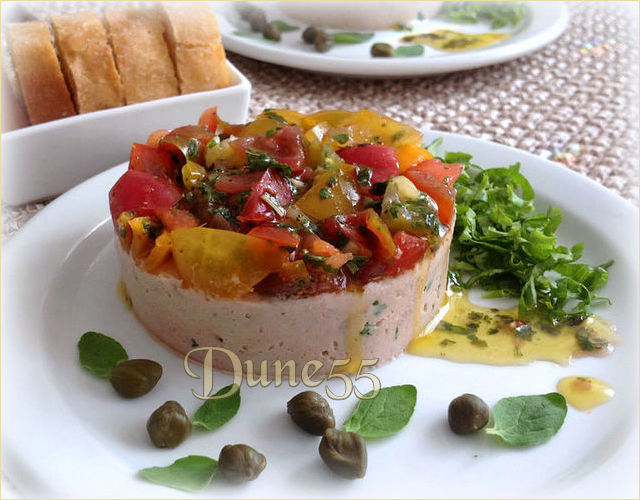 Mousse de thon et son concassé de tomates Ga4qg811