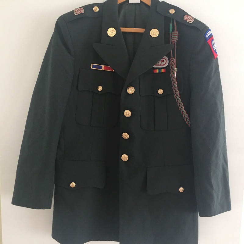 US  Airborne green dress uniform jacket Img_7010