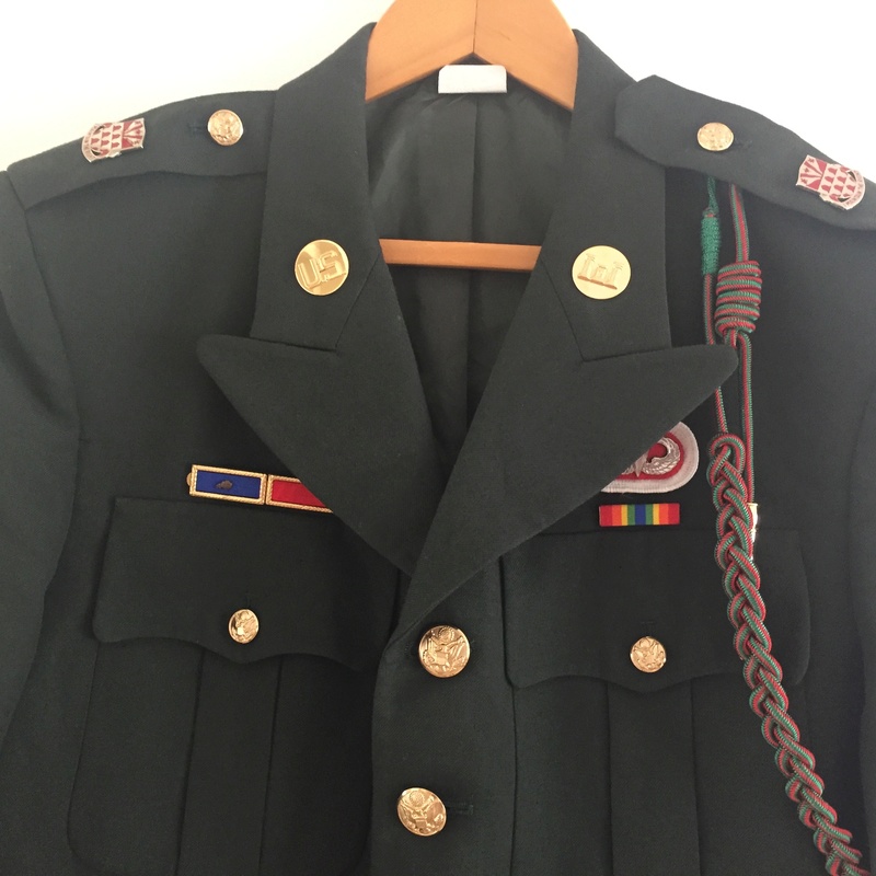 US  Airborne green dress uniform jacket Img_7011