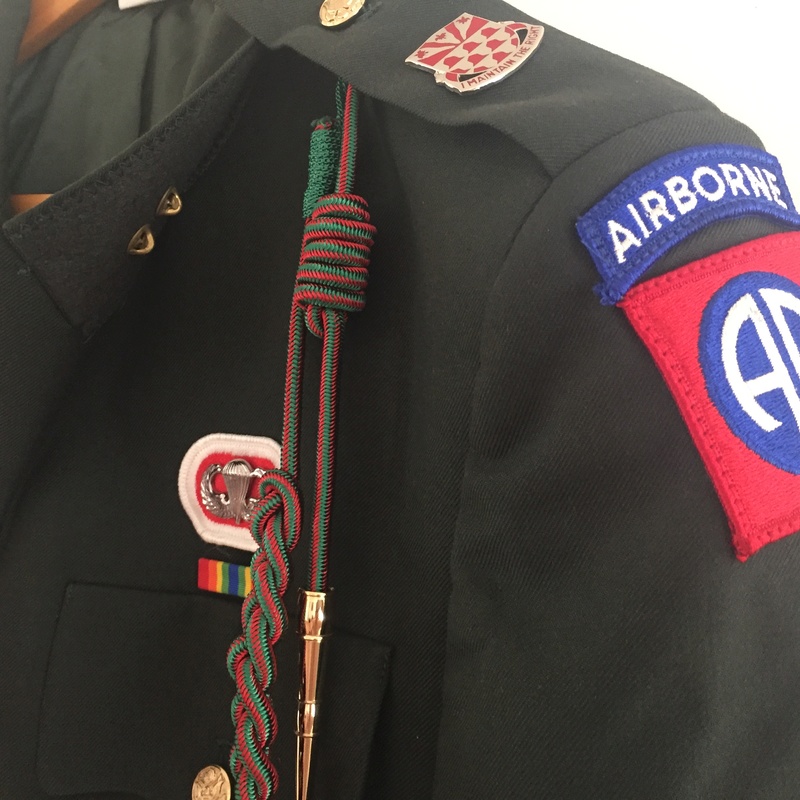 US Airborne green dress uniform jacket Img_7012