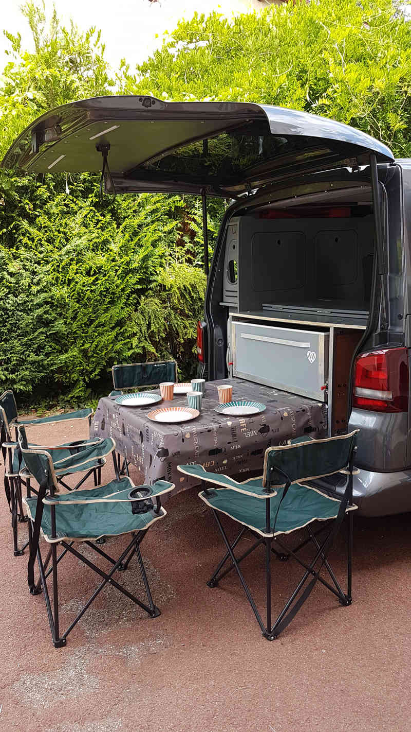 VENDU - Transporter 5 places 140 cv dsg7 toit HILO Table11