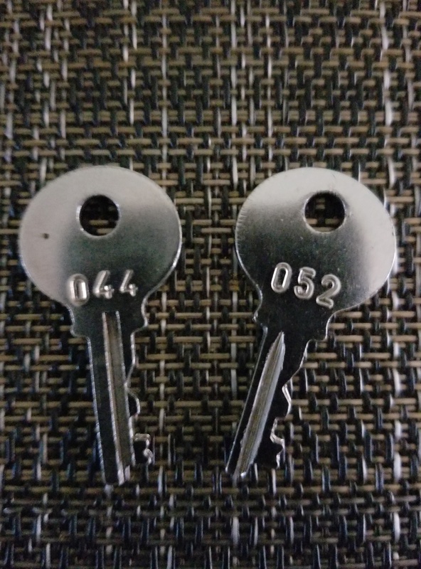 Type 1 Integral Pannier Keys - early style 20170912