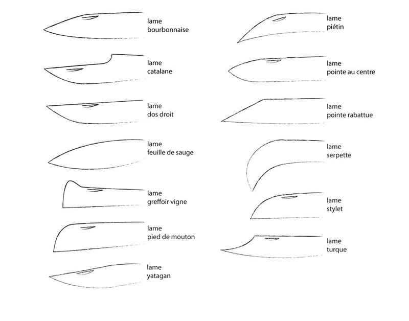 FORMES ET TYPES DE COUTEAUX Lame_310