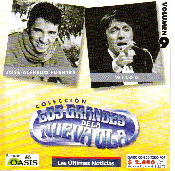 Cd Los grandes de la nueva ola vol.9 Wildo- José Alfredo Fuentes Vol9de10