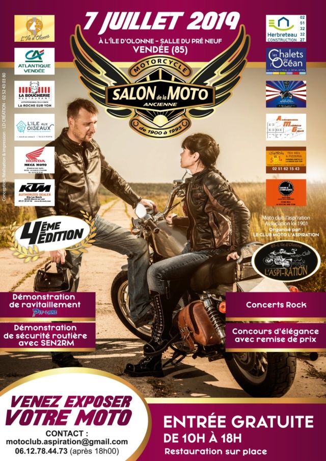 [EVENEMENTS] SALON DE LA MOTO ANCIENNE 07 juillet 2019 Affich15
