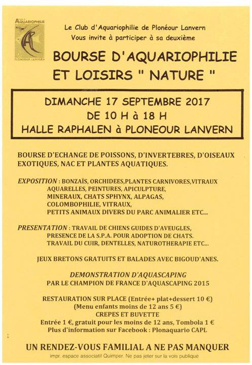 2éme Bourse Aquariophile et Loisir Nature de Plonéour-Lanvern 20374510