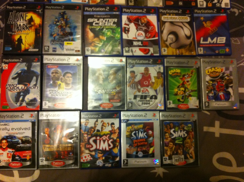 71 jeux PS2 et console en boîte vente à l'unité