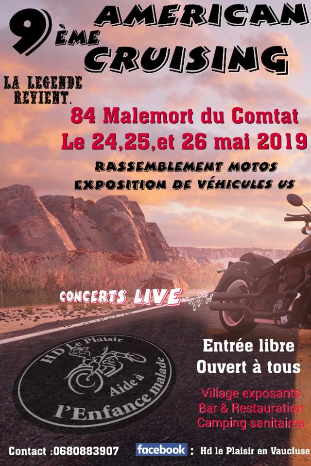 9ème American Cruising 24/25 et 26 mai à Malemort du Comtat 53041410