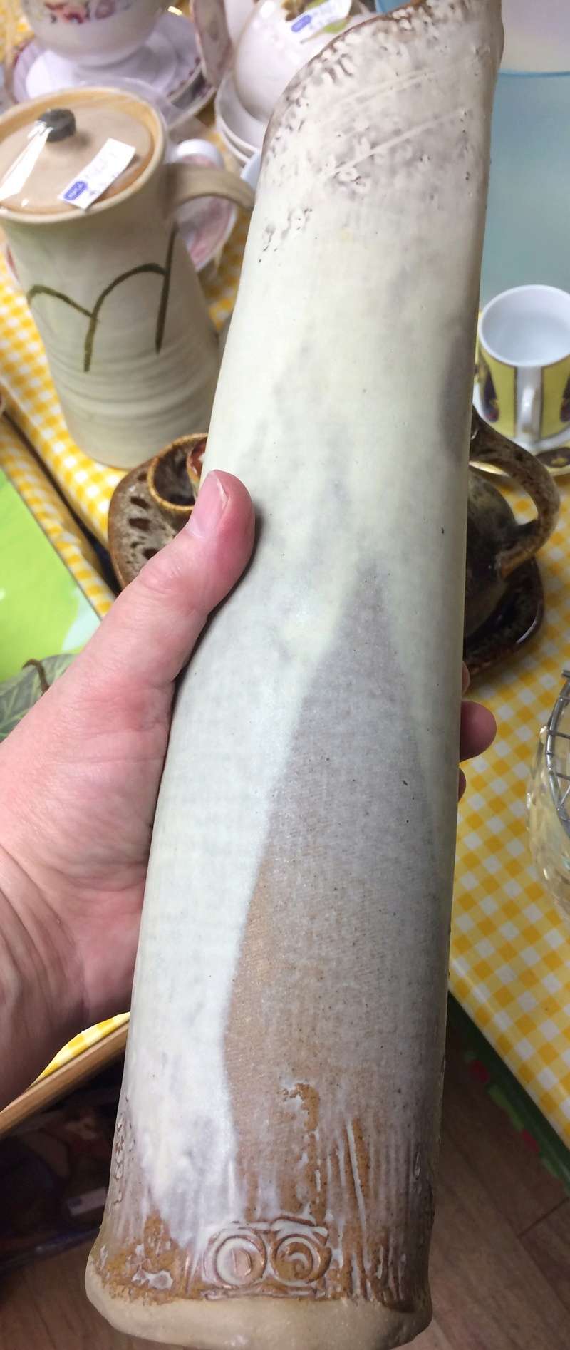 Slab rolled vase, Dorothy Stopes, Kentigern Pottery, St Asaph, Wales Img_1114