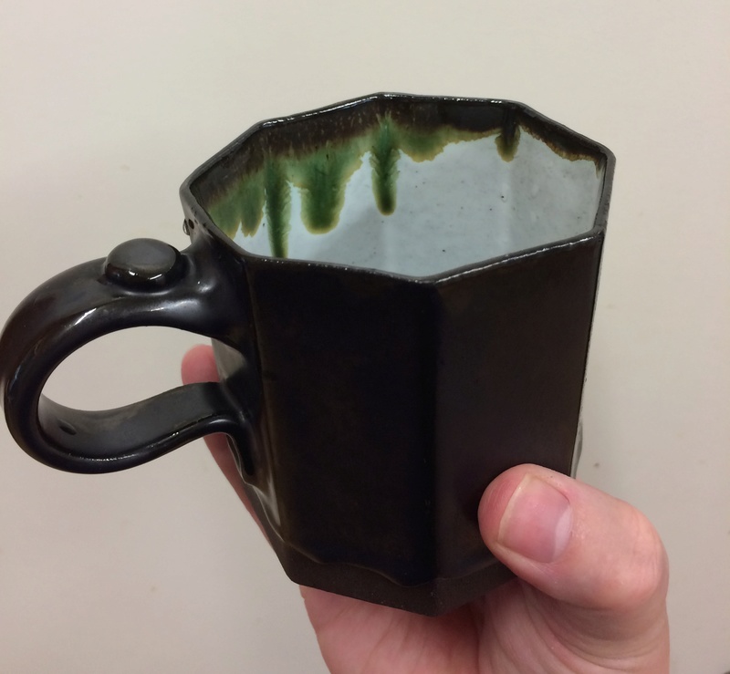Octagonal cup and lidded jug Img_3814