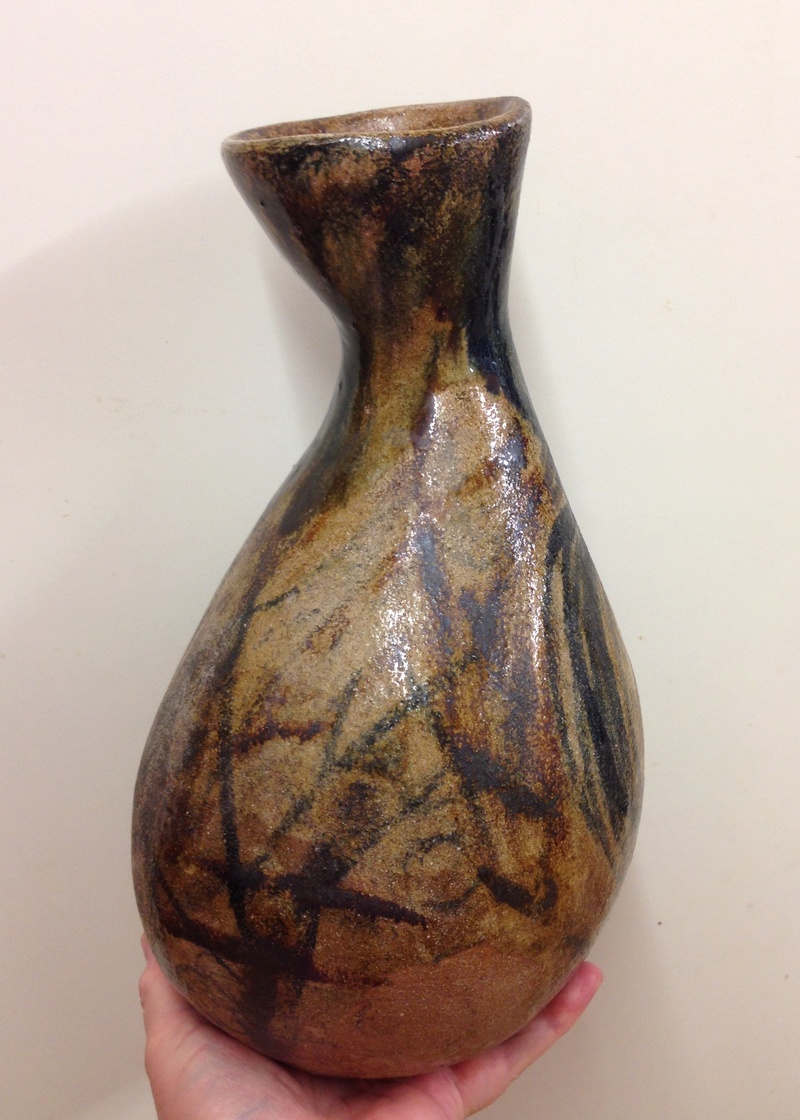 Large fig shaped vase, handbuilt, TW mark Img_5019
