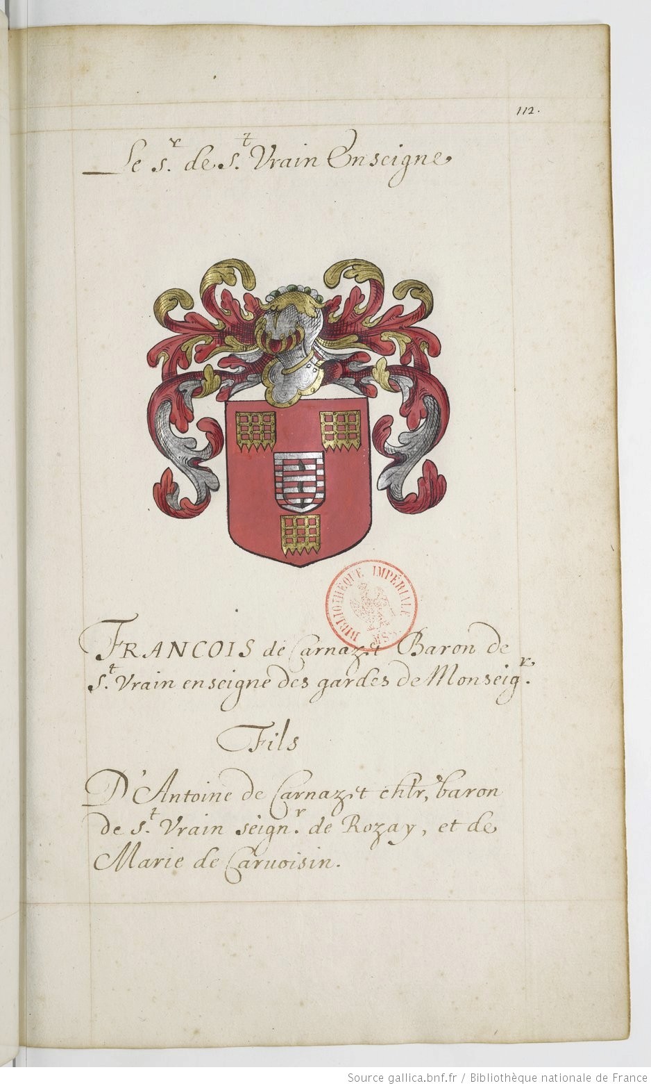 [En ligne] Armorial de la Maison de Gaston d'Orléans (1627) Volume10