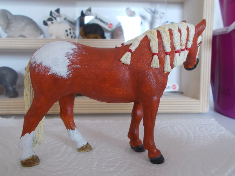 horses - I started with repainting - Schleich horses Andalu16