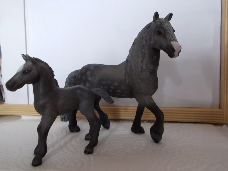 horses - I started with repainting - Schleich horses Schimm18