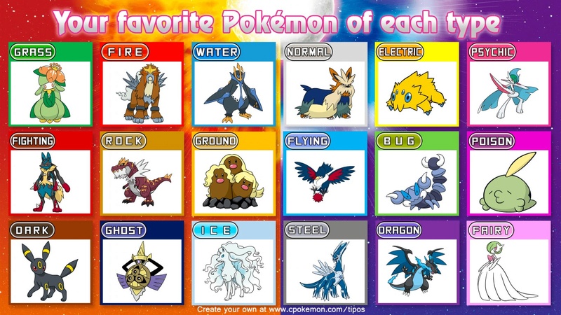 Vos pokémons préférés par type ! Favori12