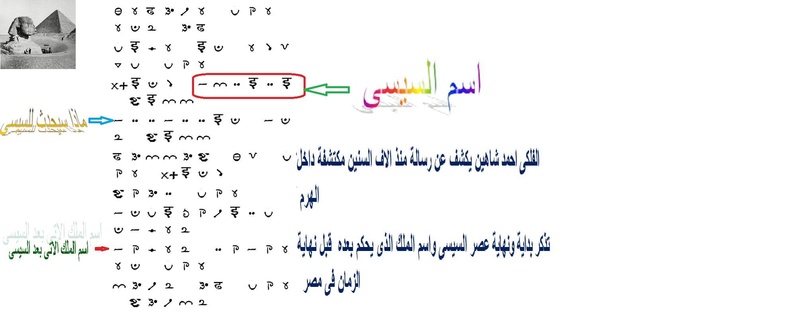 الفلكي شاهين يصدم الملايين : الافعى والعقرب يلدغون الملك السيسى وهذا الملك يحكم بعده - نصوص بلغة منذ الاف السنين داخل الاهرامات تذكر السيسى ونهايته والملك الاتى بعده الفرعون الكبير الذى يحكم الكون من مصر والمتسلم الحكم من السيسى --  21616510