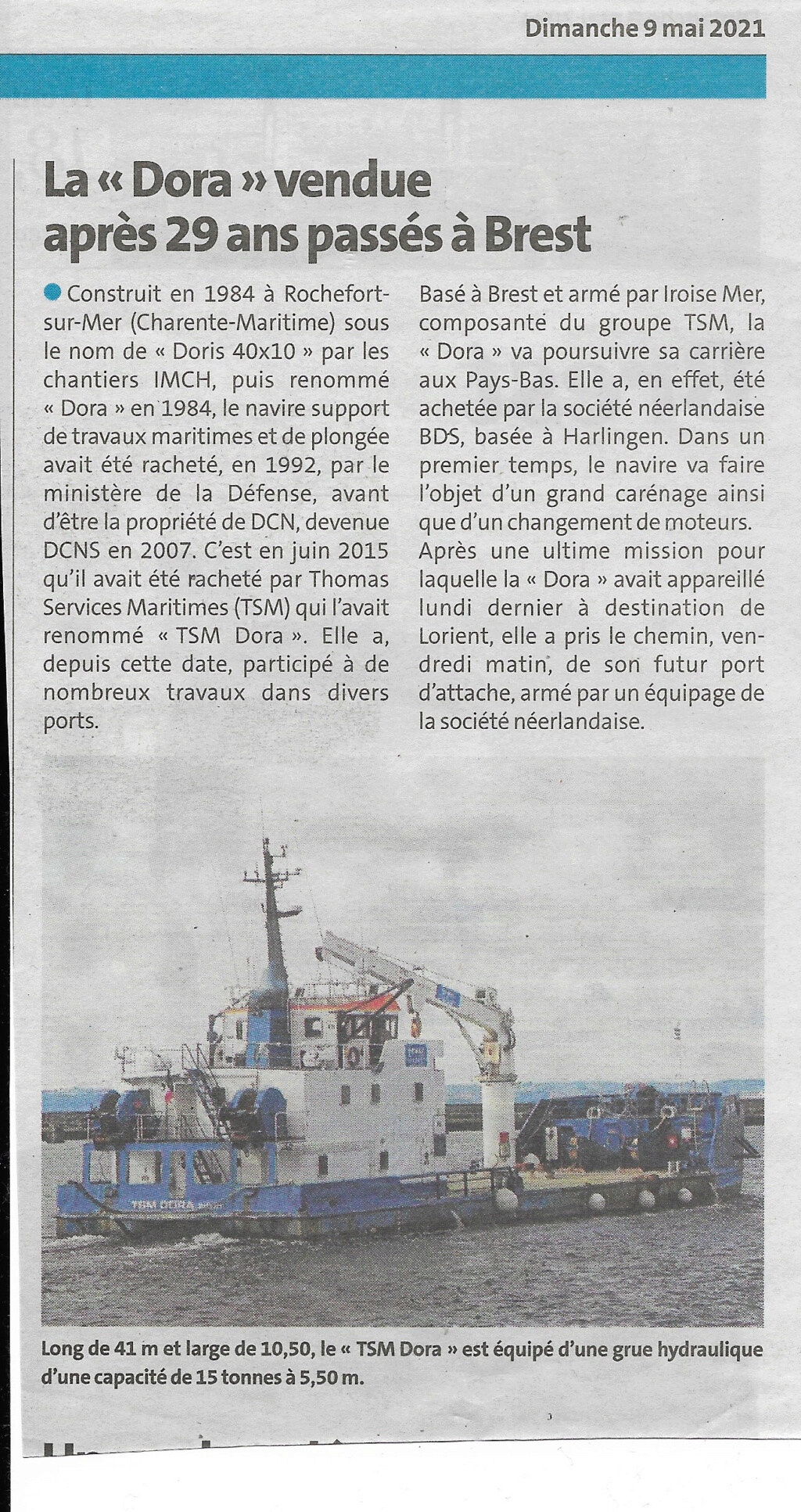 Brest - [Les ports militaires de métropole] Port de BREST - TOME 3 - Page 23 Dora10