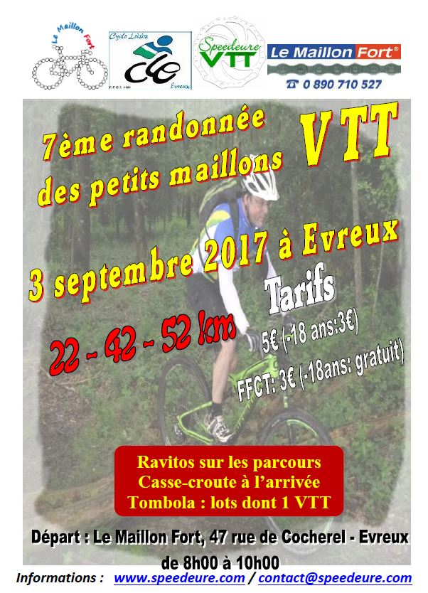 [3 SEPTEMBRE 2017] 7ème Rando des Petits Maillons à EVREUX Affich10