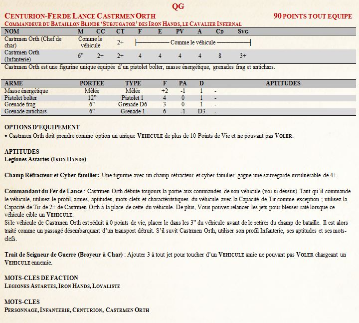 [Règles] Projet Horus Heresy V8 : Legiones Astartes - Page 15 Castrm10