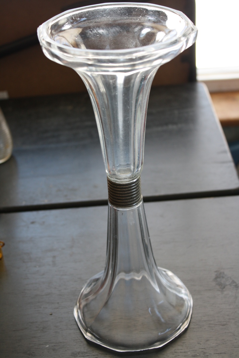 Double Sided PAT PEND Glass Vase or Lamp Bases??? 02911