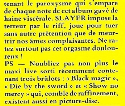 Slayer - 1985 - Hell awaits 1610