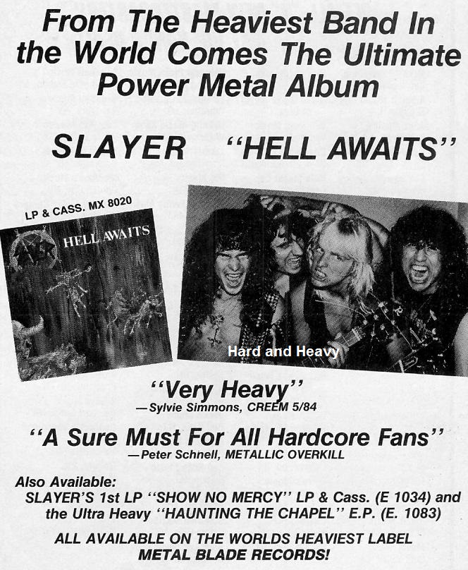 Slayer - 1985 - Hell awaits 2015
