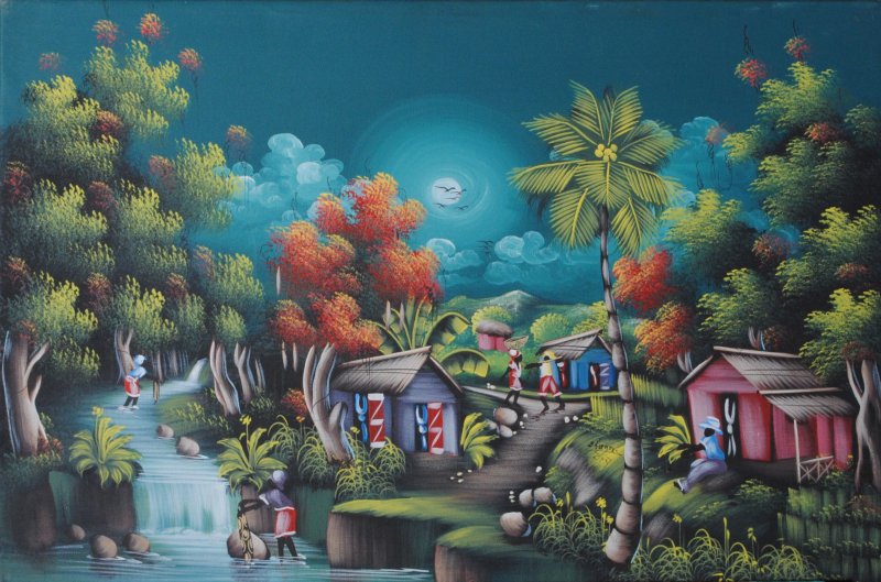 Haitian paintings art pics Id-num10