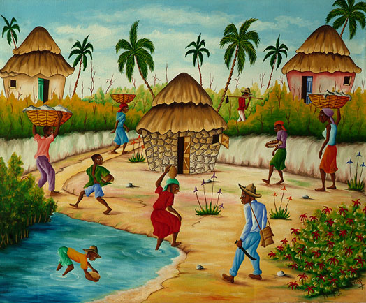 Haitian paintings art pics Rouane10
