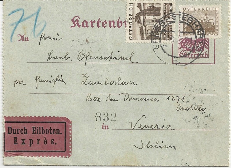Bedarfspost Ganzsachen Österreich 1925-1938 Bild_614
